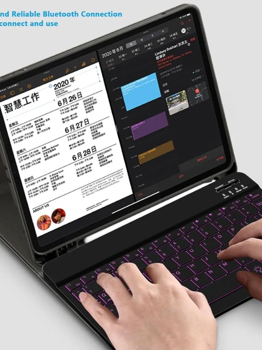 Like New Small Portable Wireless Rechargeable Keyboard